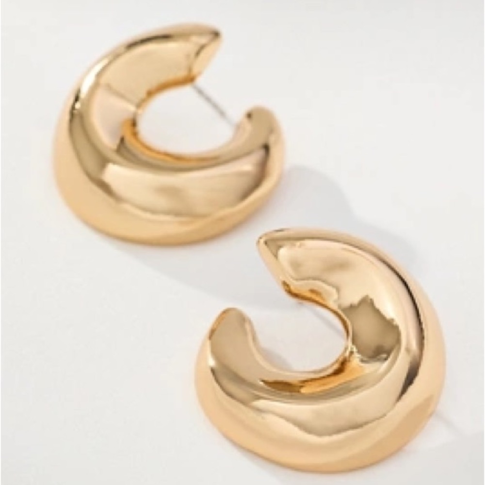 Anthropologie | FRONT-FACING C POST EARRINGS | Brand New w/ Tag